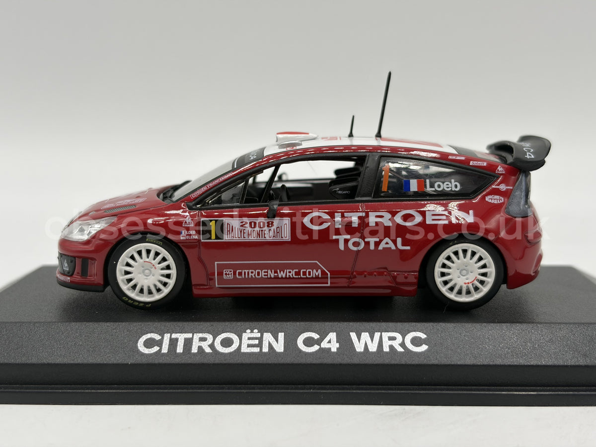 1/43 2008 Citroen C4 WRC - Monte Carlo Rally - Sebastien Loeb - Norev | Model Rally Car