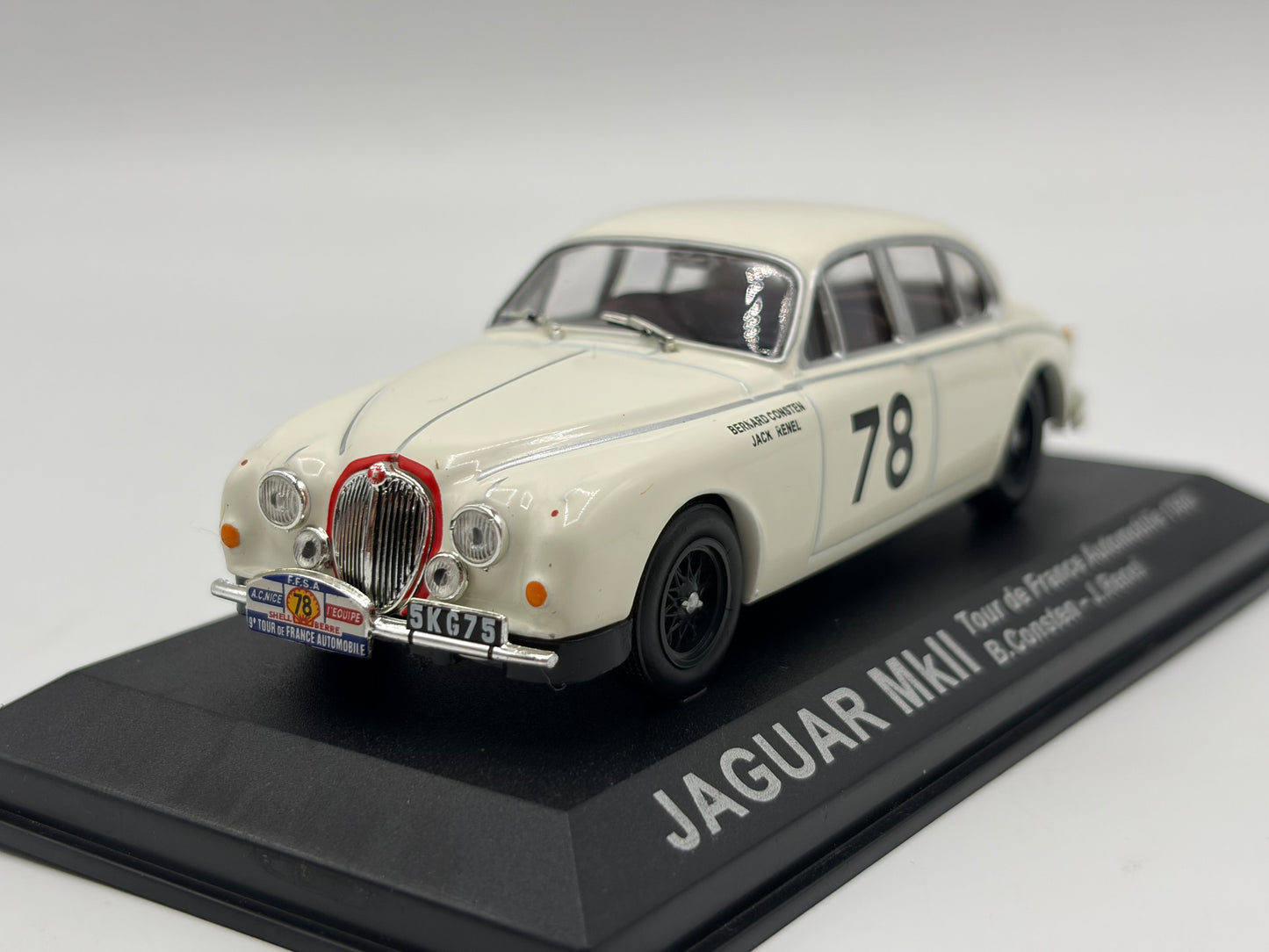 1/43 1960 Jaguar MkII - Tour de France Automobile - Consten / Renel | Model Rally Car