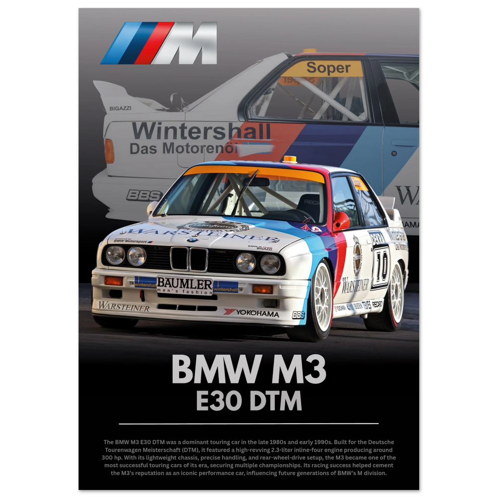 620 BMW M3 E30 DTM Poster