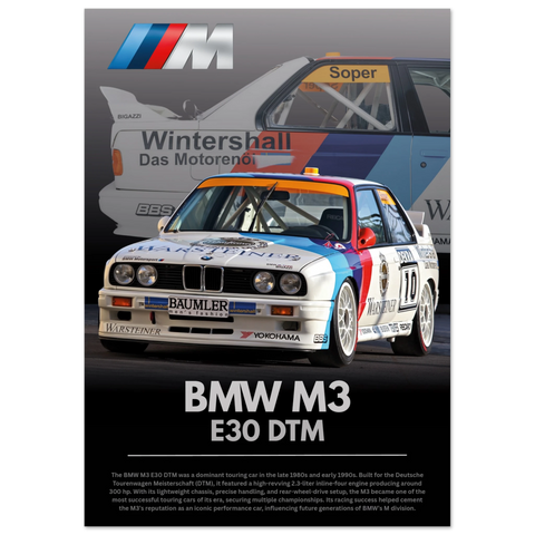 620 BMW M3 E30 DTM Poster