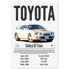 221 Toyota Celica GT-Four Poster - Precision Collection