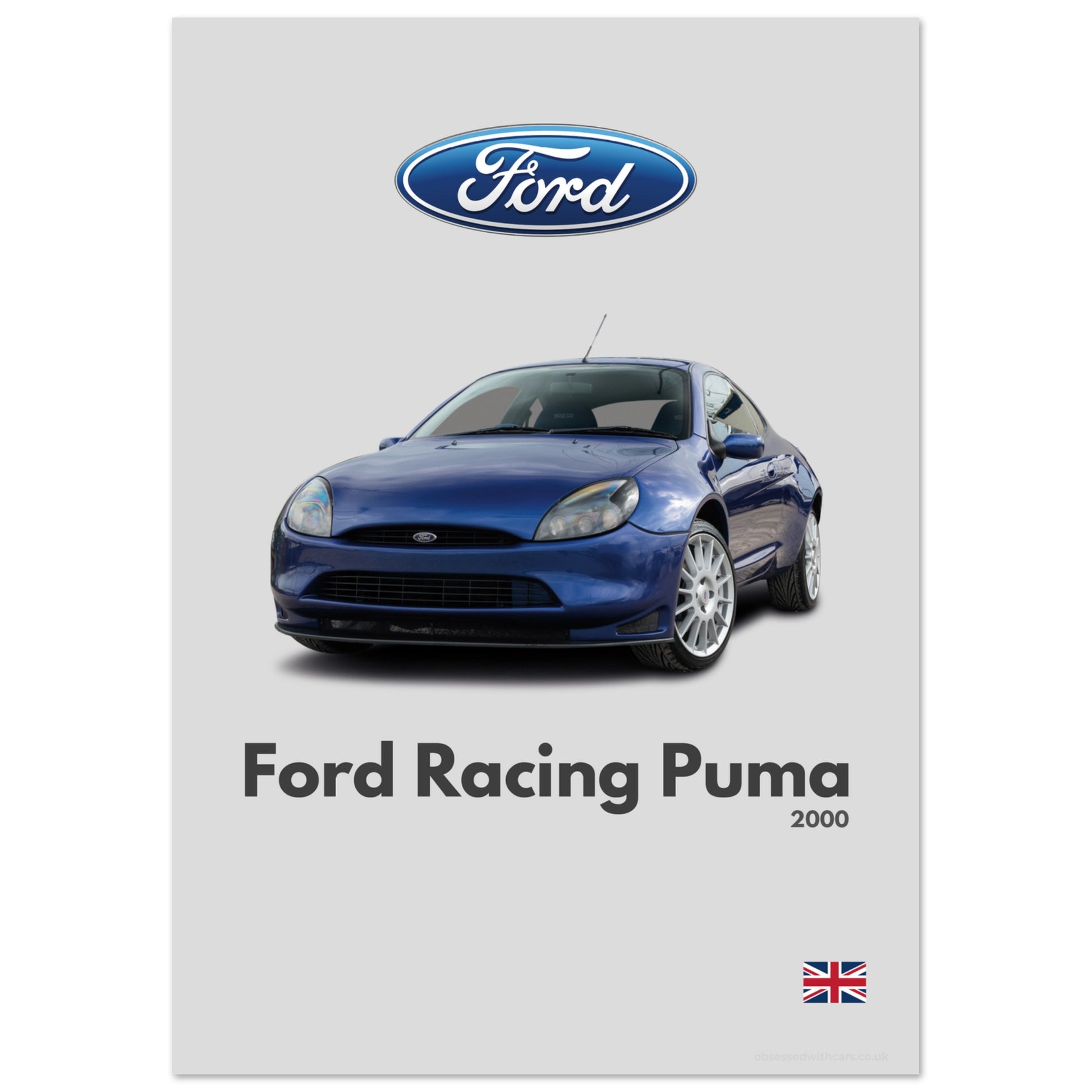Ford Racing Puma Poster- Minimalist Collection