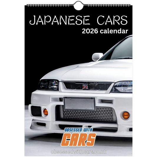 Japanese Cars Calendar 2026