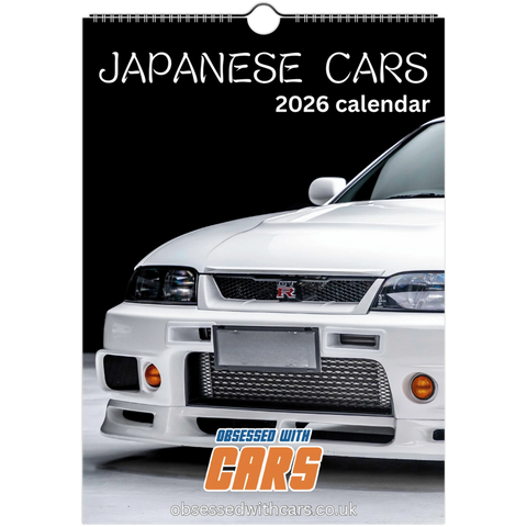 Japanese Cars Calendar 2026