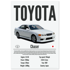 193 Toyota Chaser Poster - Precision Collection
