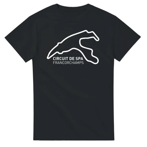 Spa Francorchamps Race Track Outline T-Shirt