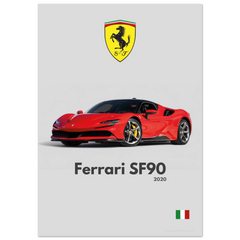 461 Ferrari SF90 Poster - Minimalist Collection