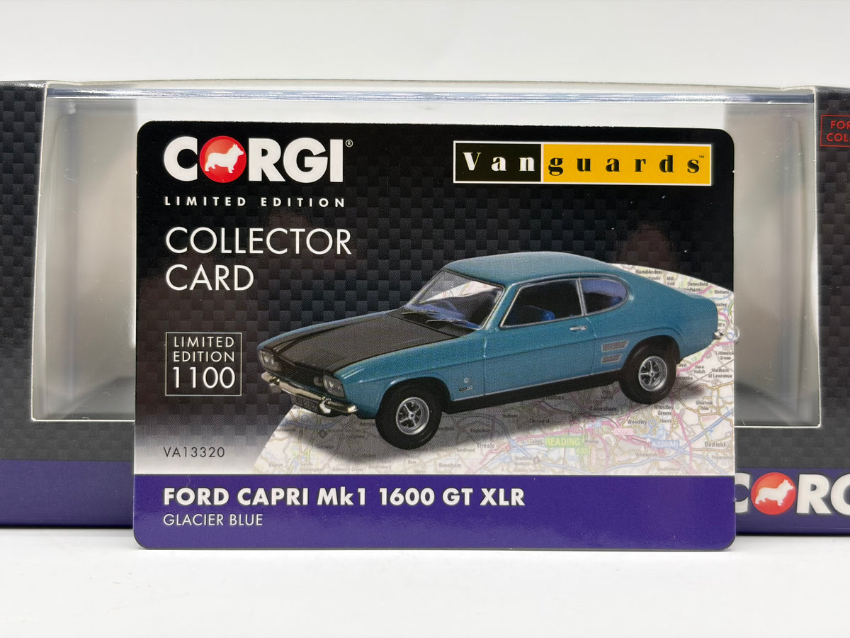 1/43 1971 Ford Capri Mk1 - Glacier Blue - Corgi Vanguards | Model Car