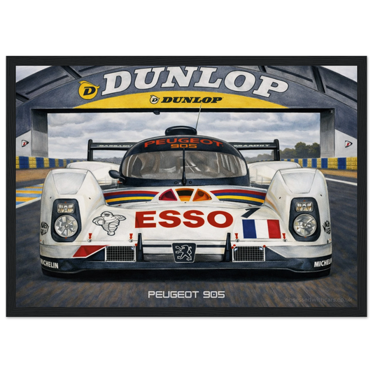 Peugeot 905 Poster - Le Mans Legends Collection