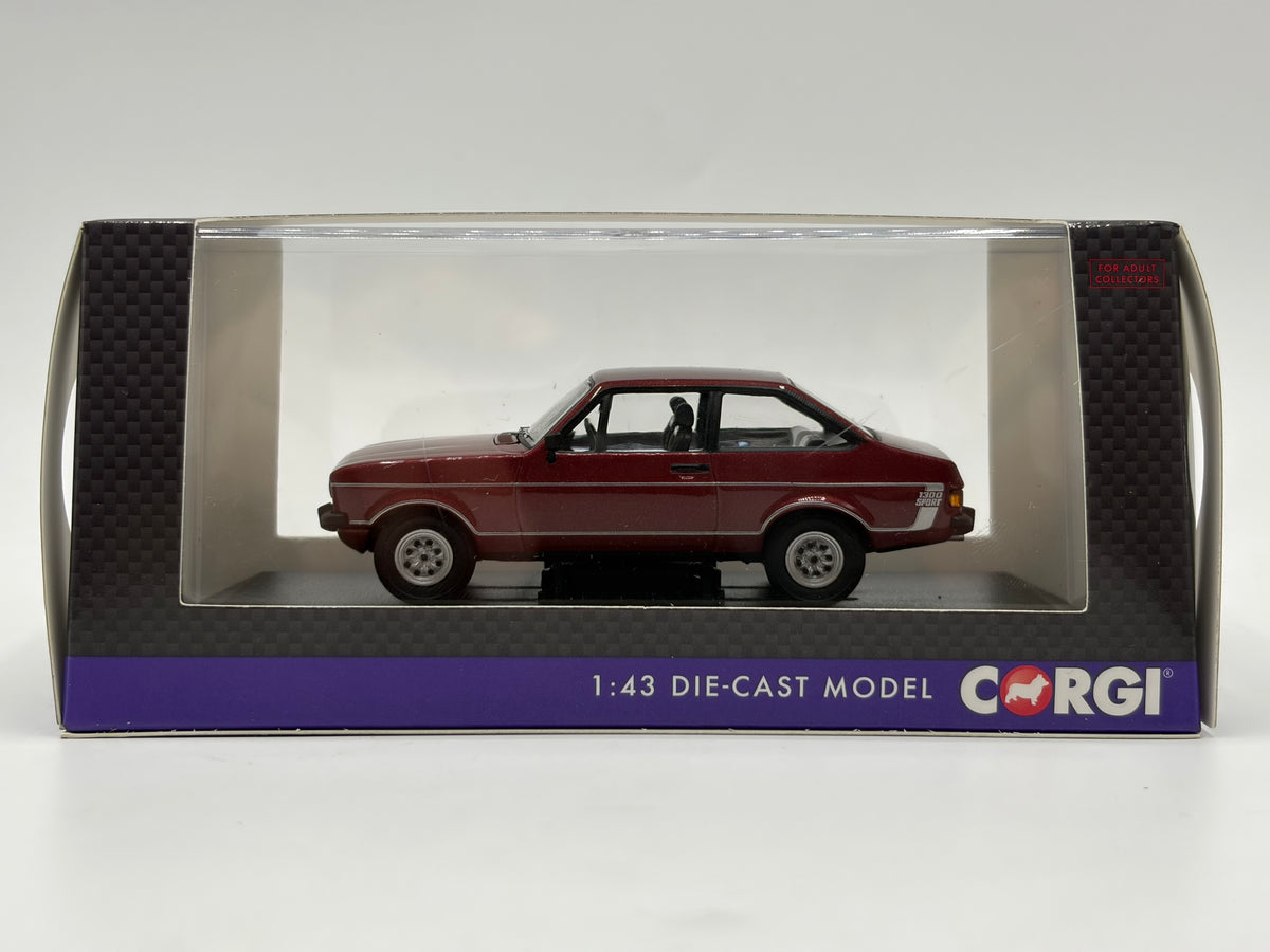 1/43 1977 Ford Escort Mk2 1300 Sport - Jupiter Red - Corgi Vanguards | Model Car