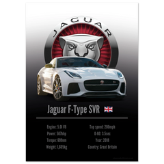 181 Jaguar F-Type SVR Poster - Accent Collection