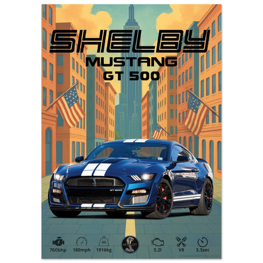 Shelby GT500 Poster - Abstract Collection