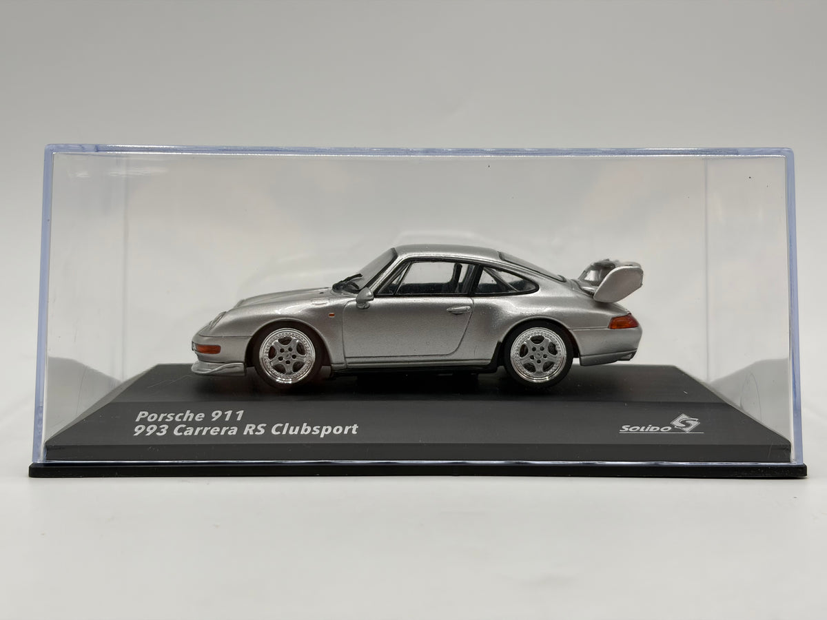 1/43 1993 Porsche 911 (993) Carrera RS Clubsport - Silver - Solido | Model Car