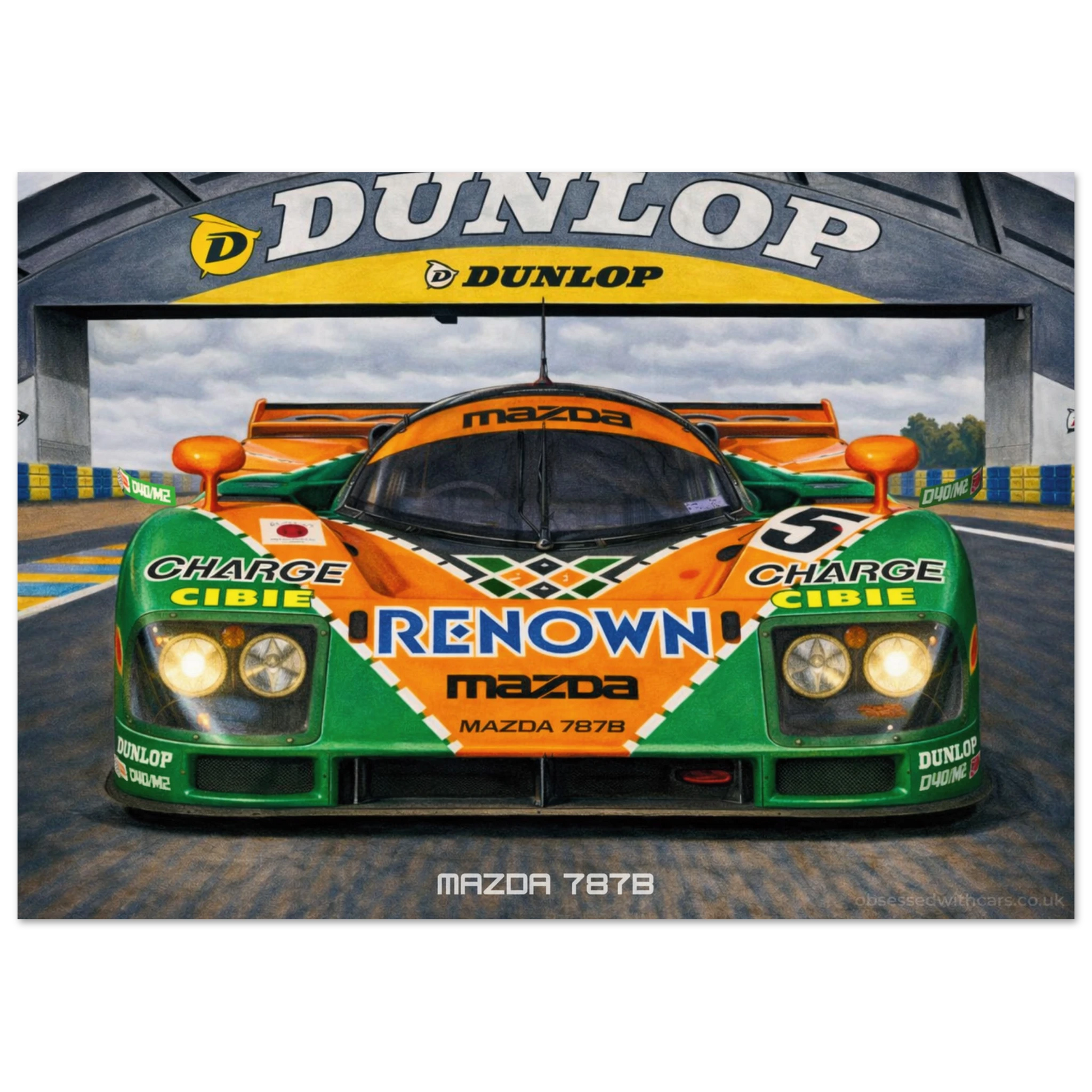 Mazda 787B Poster - Le Mans Legends Collection