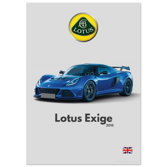 Lotus Exige Poster - Minimalist Collection
