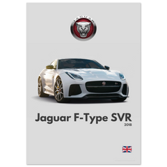 181 Jaguar F-Type SVR Poster - Minimalist Collection