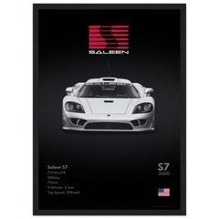 400 Saleen S7 Poster - Monochrome Collection