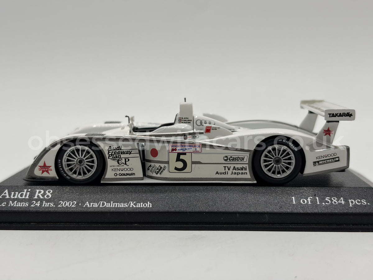 1/43 2002 Audi R8 - Ara / Dalmas / Katoh - Minichamps | Model Le Mans Car