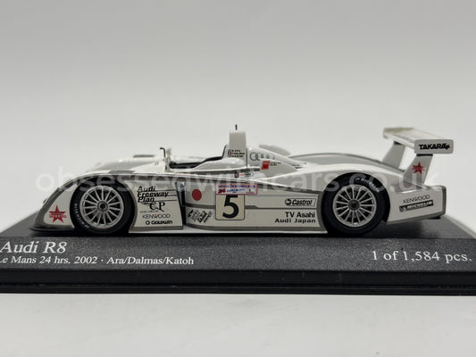 1/43 2002 Audi R8 - Ara / Dalmas / Katoh - Minichamps | Model Le Mans Car