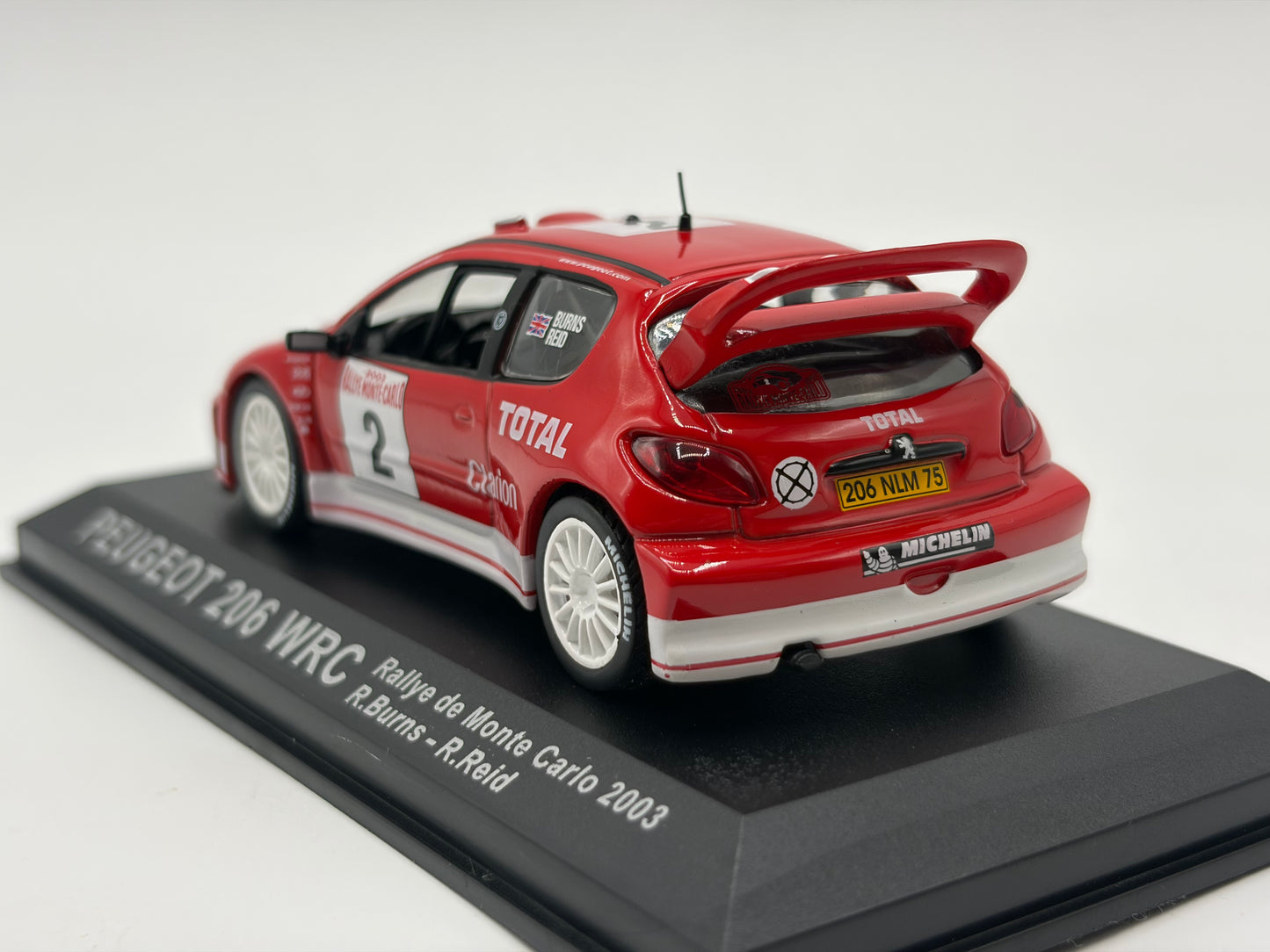 1/43 2003 Peugeot 206 WRC - Monte Carlo Rally - Burns / Reid | Model Rally Car