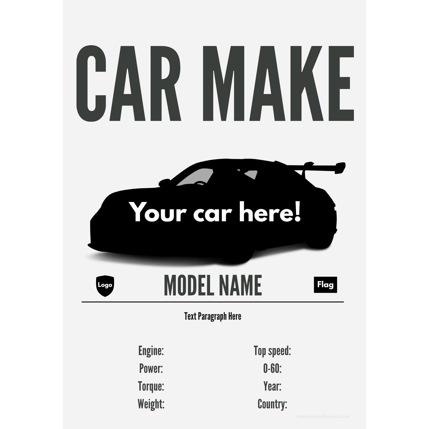 001 Custom Car Wall Art - Your Own Car