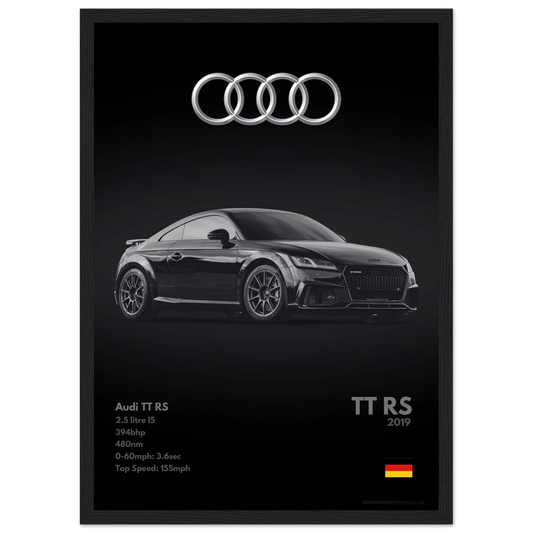 Audi TT RS Poster - Monochrome Collection