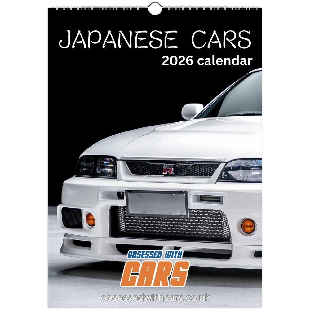 Japanese Cars Calendar 2026 | A3 Car Calendar
