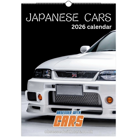Japanese Cars Calendar 2026 | A3 Car Calendar