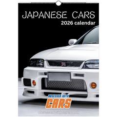 Japanese Cars Calendar 2026 | A3 Car Calendar