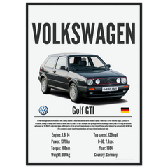 072 Volkswagen Golf GTI Poster - Precision Collection
