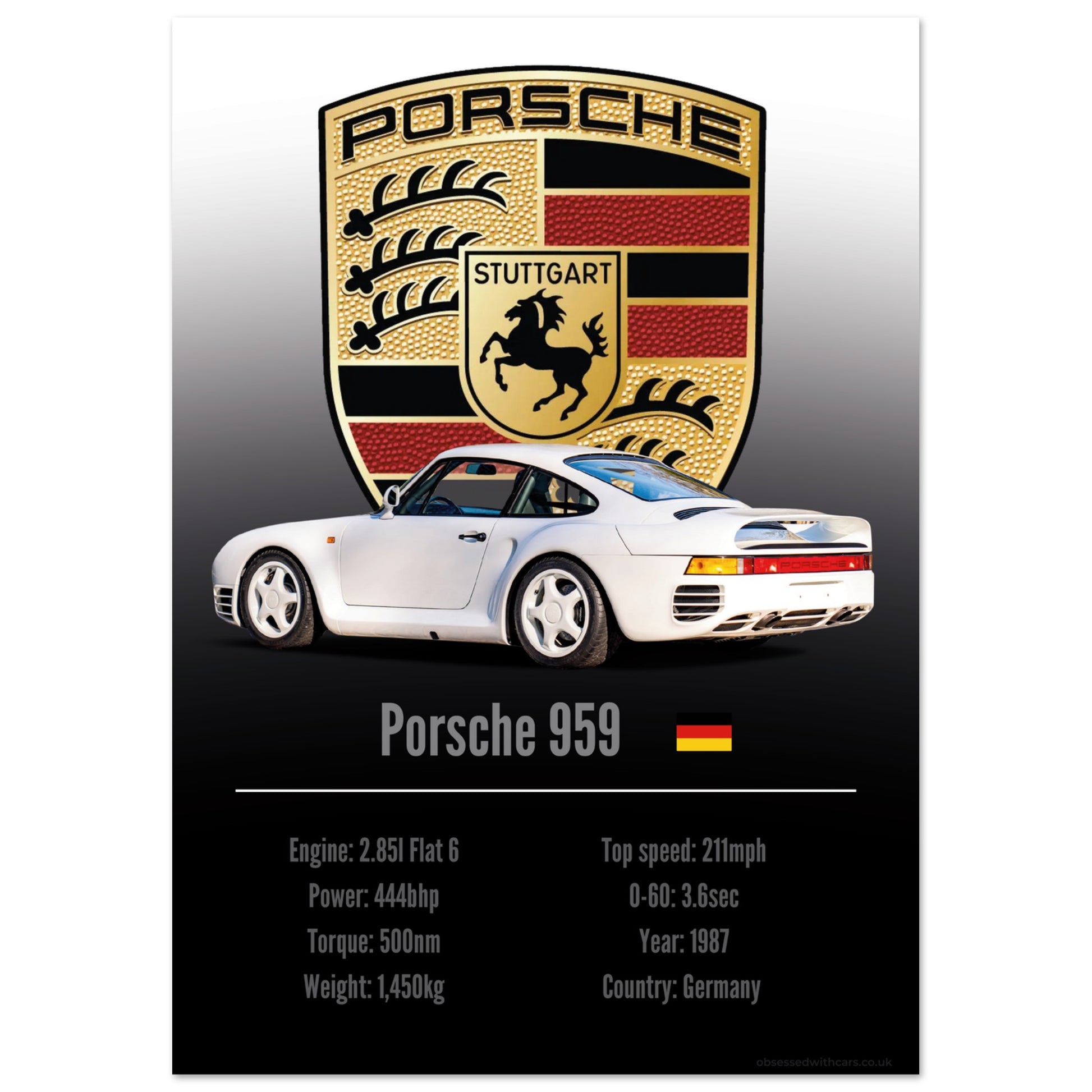 Porsche 959 Poster - Accent Collection