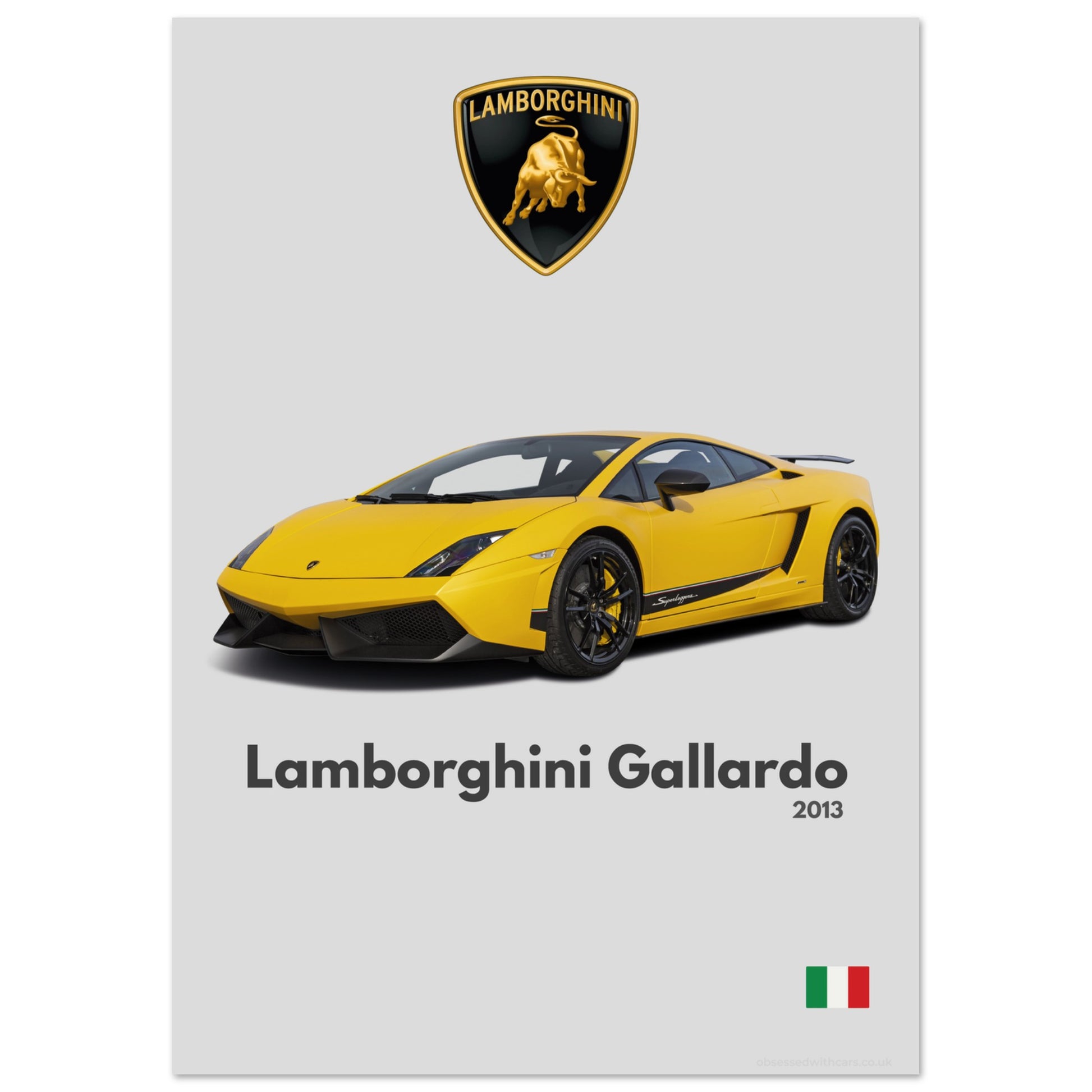 Lamborghini Gallardo Poster - Minimalist Collection