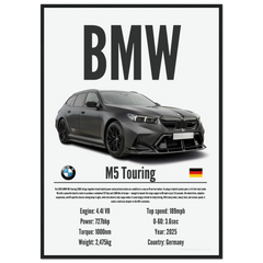 127 BMW M5 Touring Poster - Precision Collection