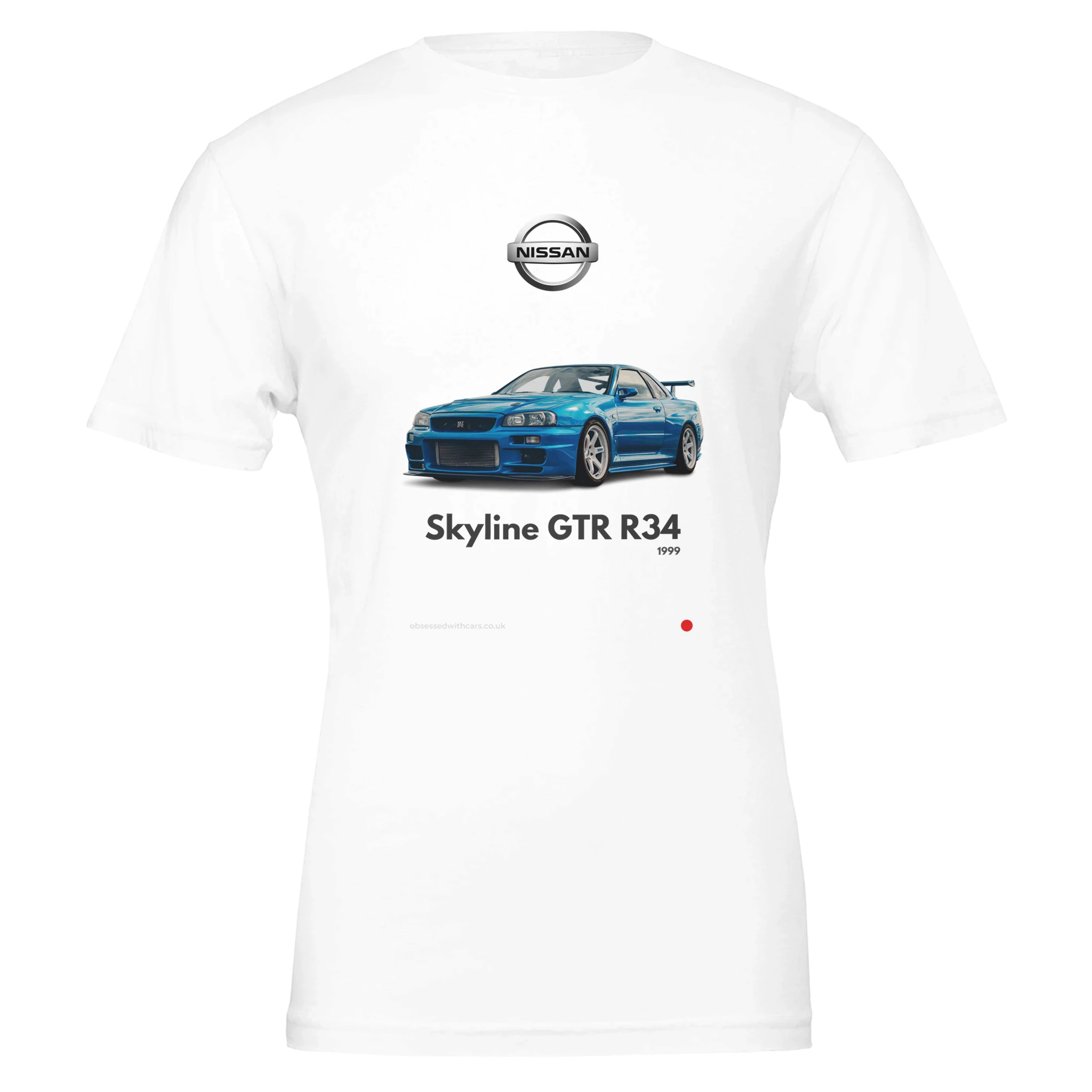 Nissan Skyline GTR R34 T-Shirt | Car T-Shirts | Obsessed With Cars