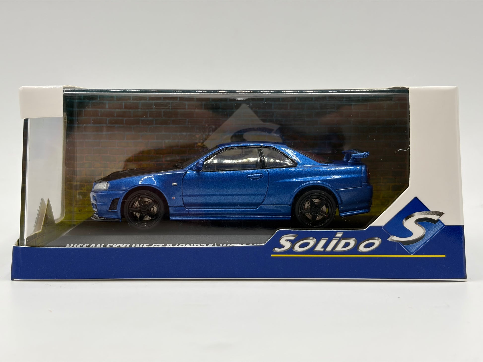 1/43 1998 Nissan Skyline GT-R (R34) ZTune - Bayside Blue - Solido | Model Car