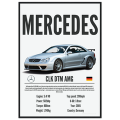 055 Mercedes CLK DTM AMG Poster - Precision Collection