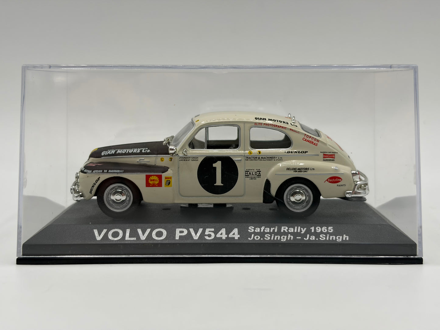 1/43 1965 Volvo PV544 - Safari Rally - Singh / Singh | Model Rally Car
