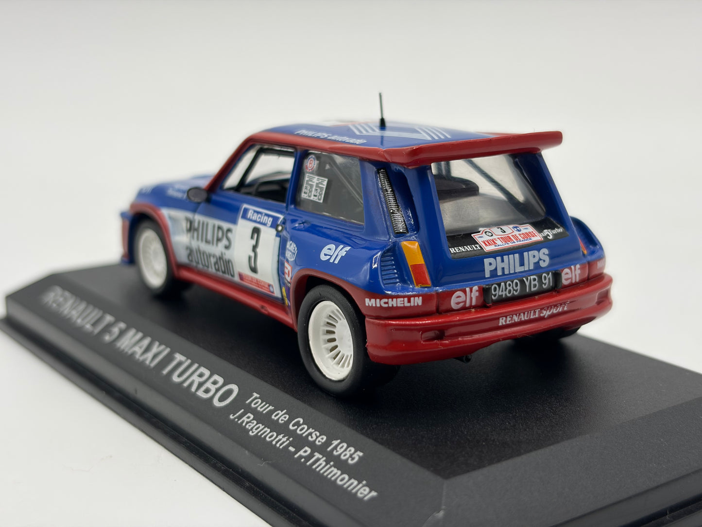 1/43 1985 Renault 5 Maxi Turbo - Tour de Corse - Ragnotti / Thimonier | Model Rally Car
