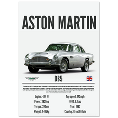 370 Aston Martin DB5 Poster - Precision Collection