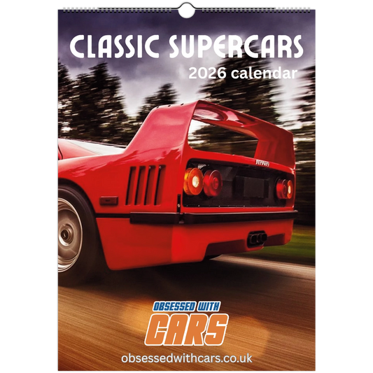 Classic Supercars Calendar 2026 | A3 Car Calendar