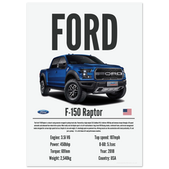 362 Ford F-150 Raptor Poster - Precision Collection