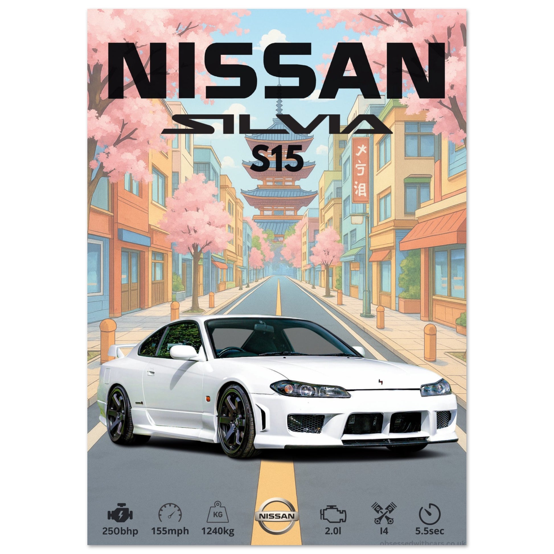 Nissan Silvia S15 Poster - Abstract Collection