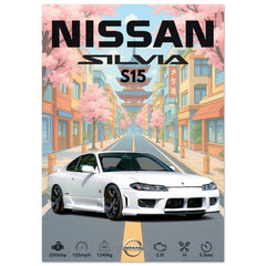 045 Nissan Silvia S15 Poster - Abstract Collection