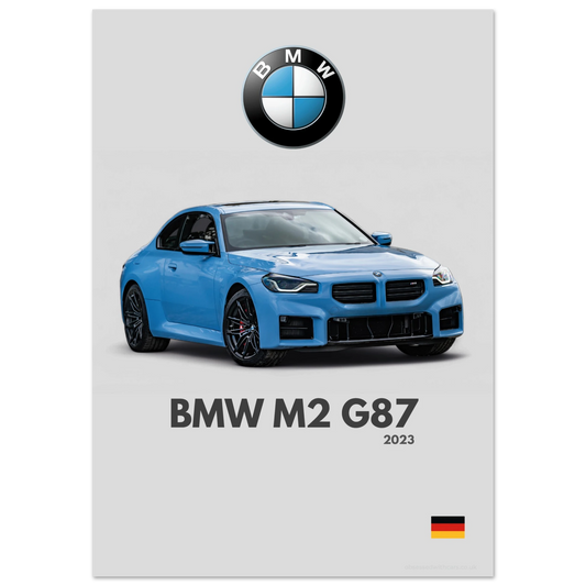 BMW M2 G87 Poster - Minimalist Collection