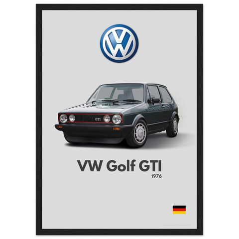 160 Volkswagen Golf GTI Poster - Minimalist Collection