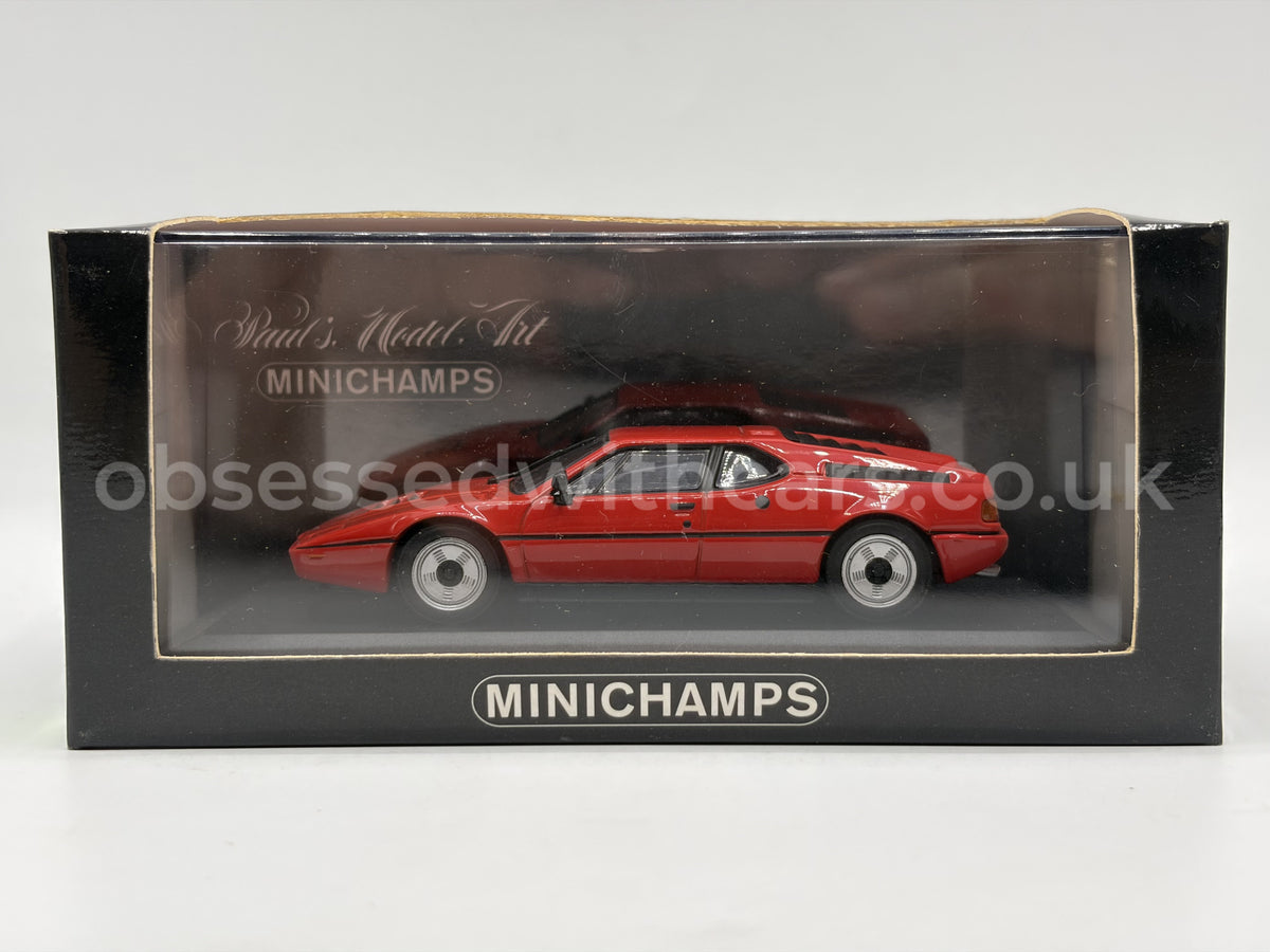 1/43 1978 BMW M1 Street - Red - Minichamps | Model Car