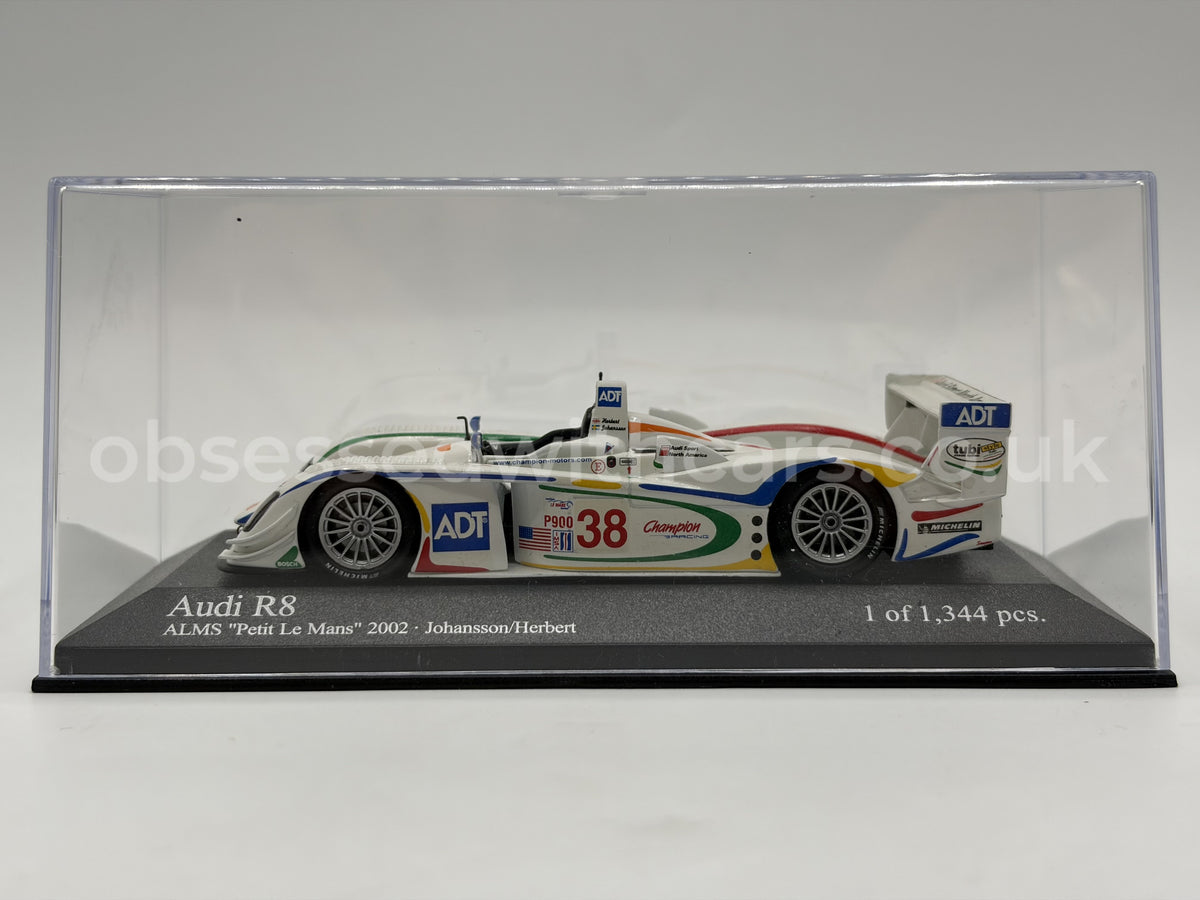 1/43 2002 Audi R8 - ALMS - Johansson  / Herbert - Minichamps | Model Car