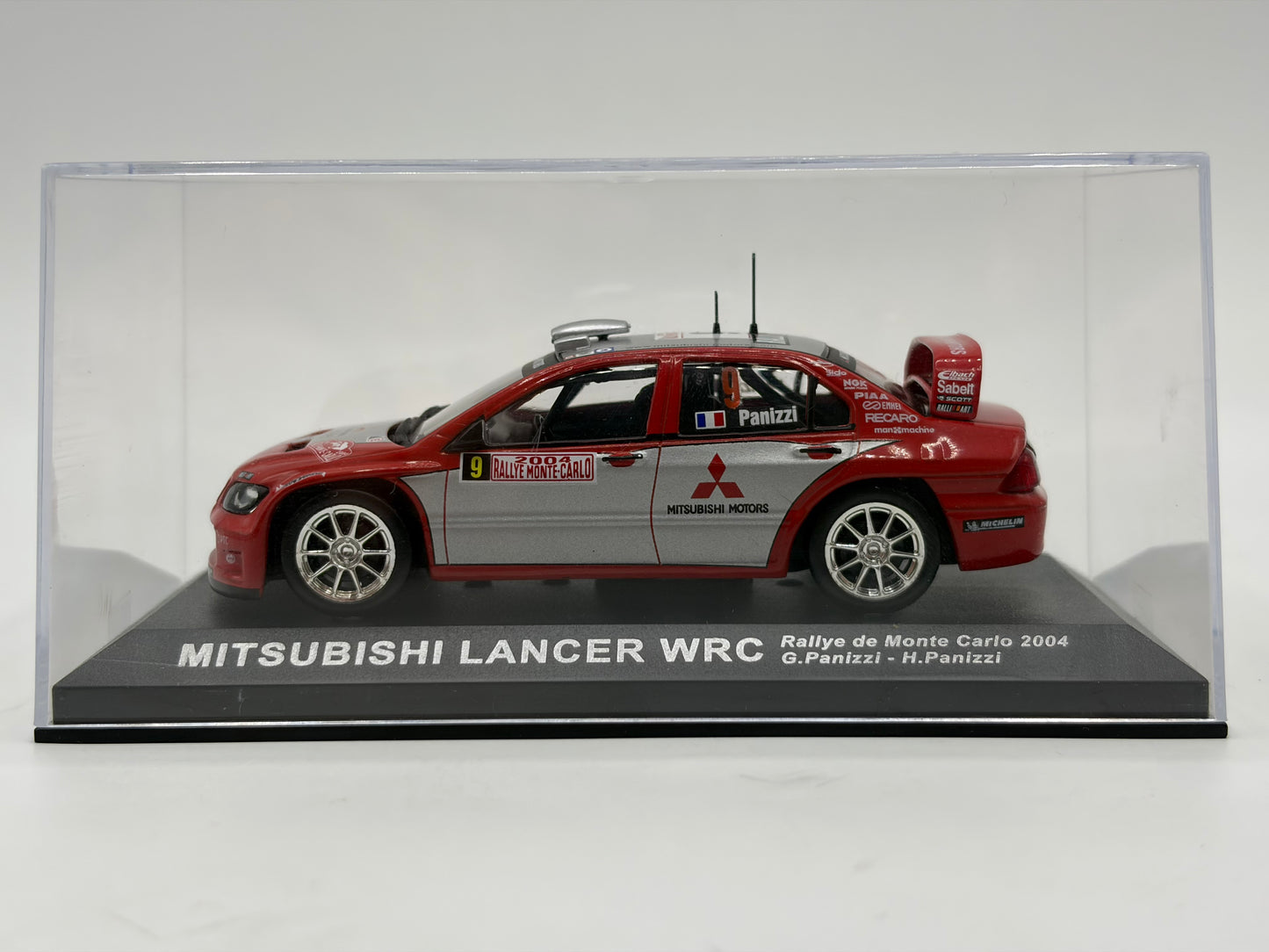 1/43 2004 Mitsubishi Lancer WRC - Monte Carlo Rally - Panizzi / Panizzi | Model Rally Car