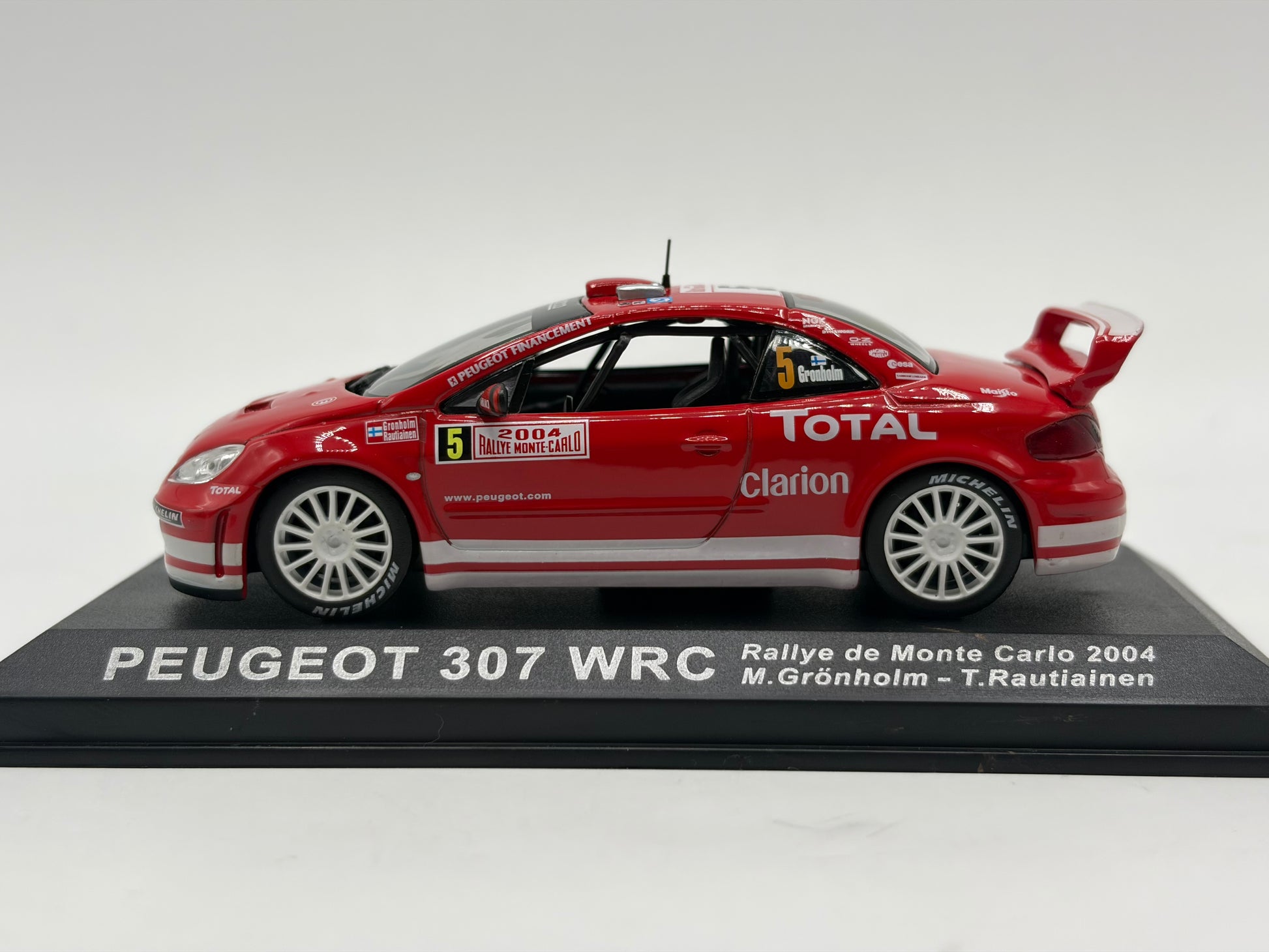 1/43 2004 Peugeot 307 WRC - Monte Carlo Rally - Grönholm / Rautiainen | Model Rally Car