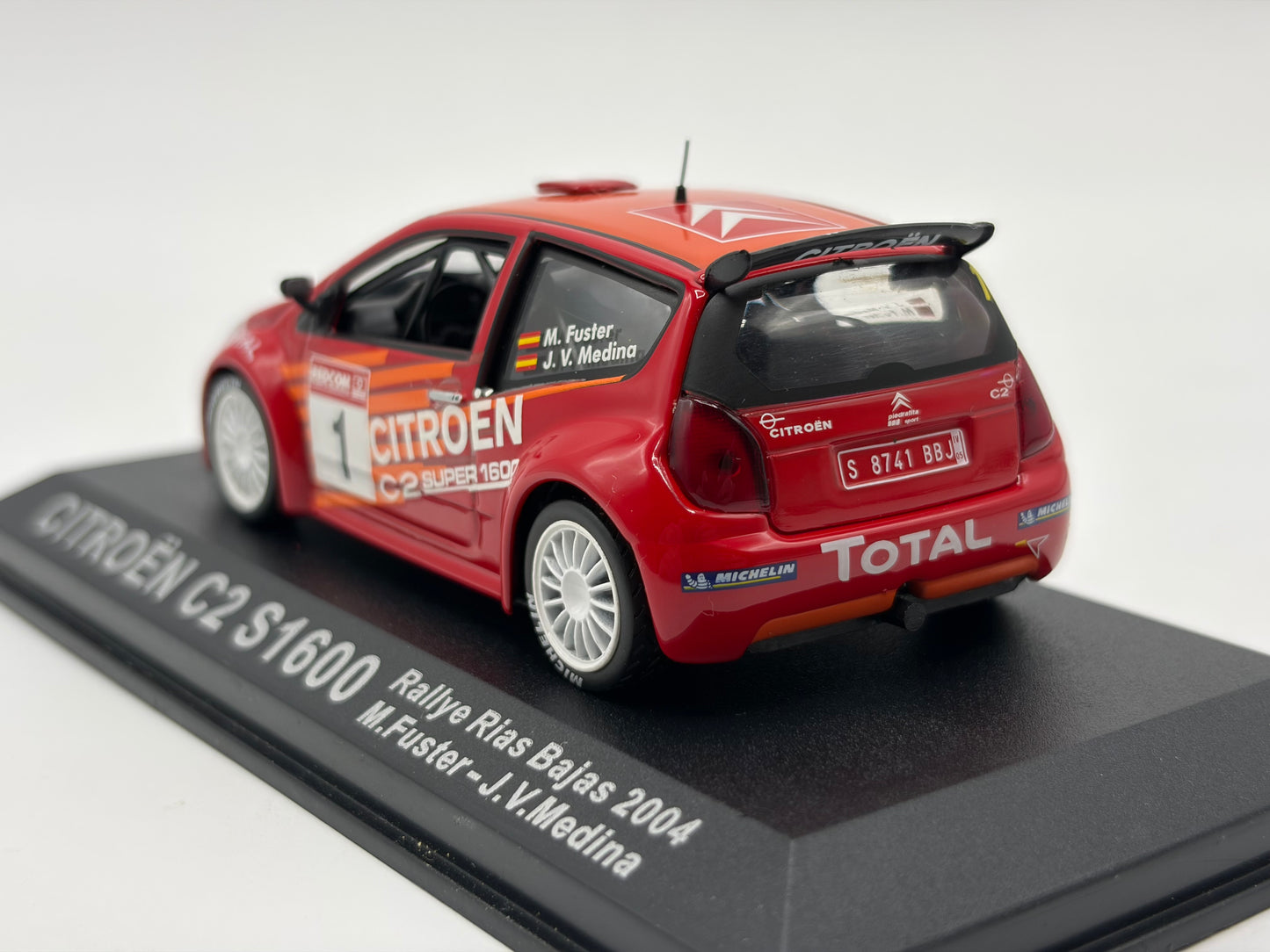 1/43 2004 Citroen C2 S1600 - Rallye Rias Bajas - Fuster / Medina | Model Rally Car